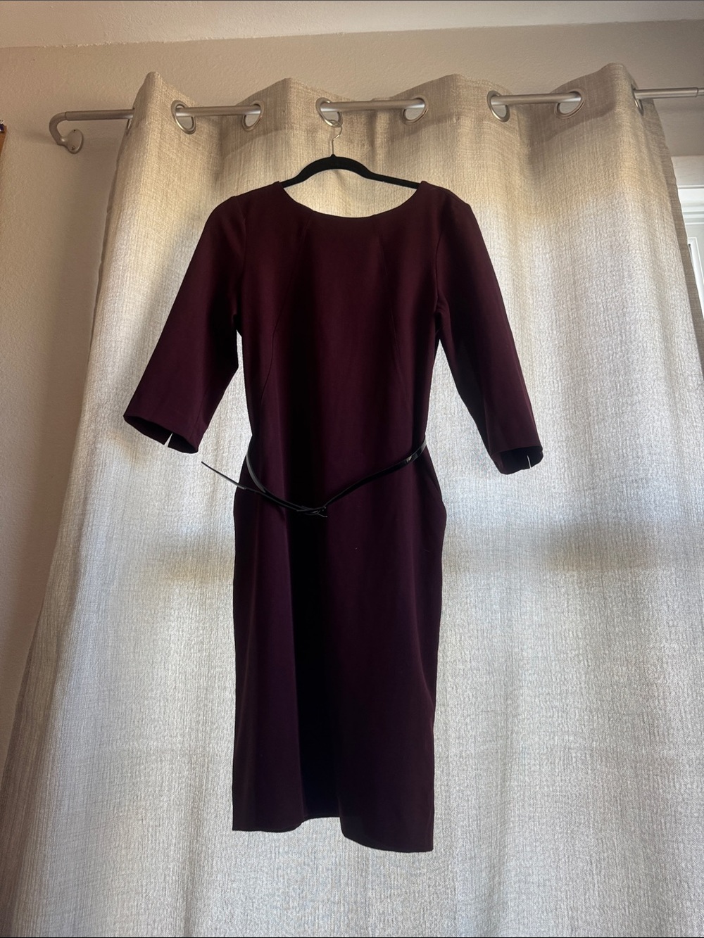 MM Lafleur Etsuko Women's Sheath Dress in Burgundy Wine